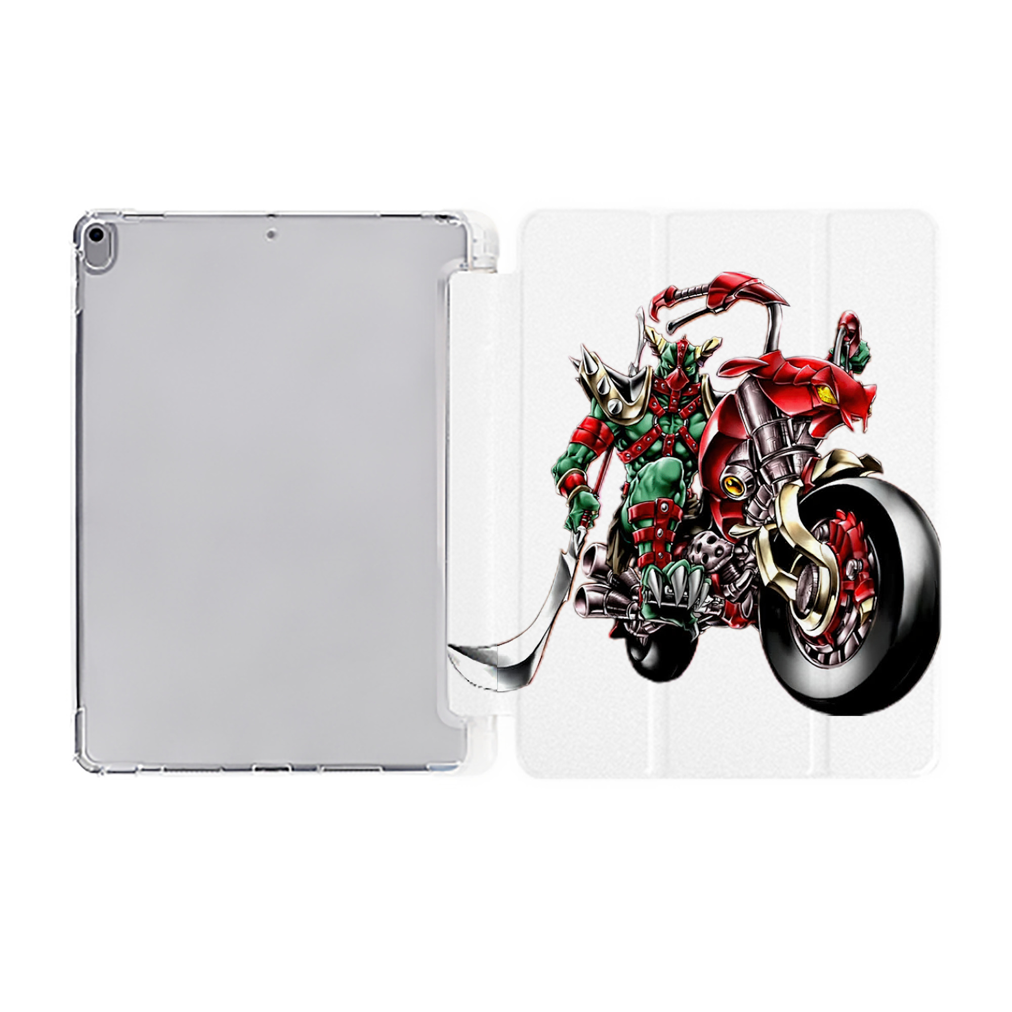 （画像用） 遊☆戯☆王 Yu-Gi-Oh! IPad ケース ペン収納付き 三つ折りスタンド PUレザー×シリコン 対応機種9.5/10.5/10.9インチ